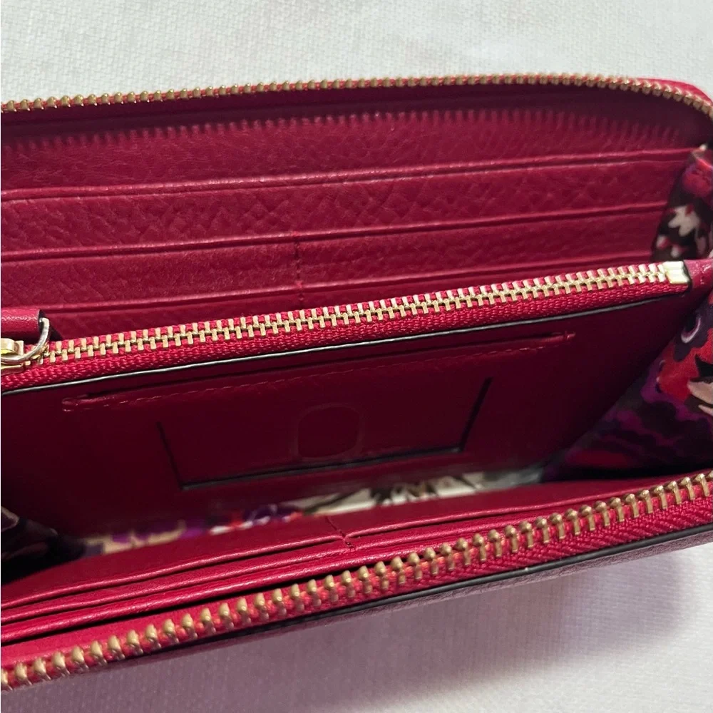 Vera Bradley Red Leather Wallet - Picture 4 of 6